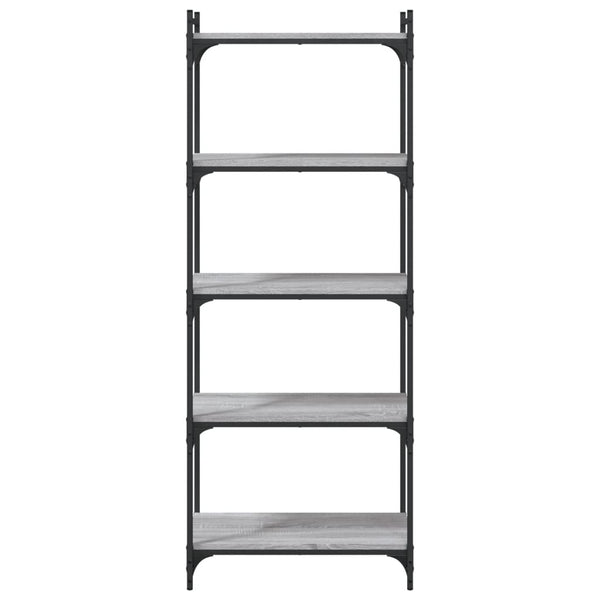 Bücherregal Grau Sonoma 60x30x154 cm