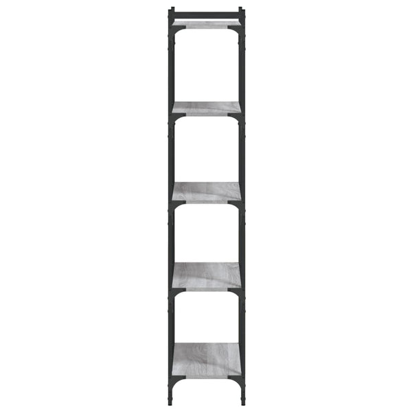 Bücherregal Grau Sonoma 60x30x154 cm