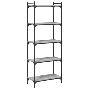 Bücherregal Grau Sonoma 60x30x154 cm