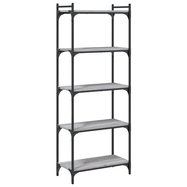 Bücherregal Grau Sonoma 60x30x154 cm