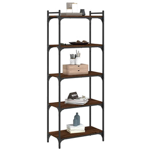 Bücherregal Braun Eiche-Optik 60x30x154cm