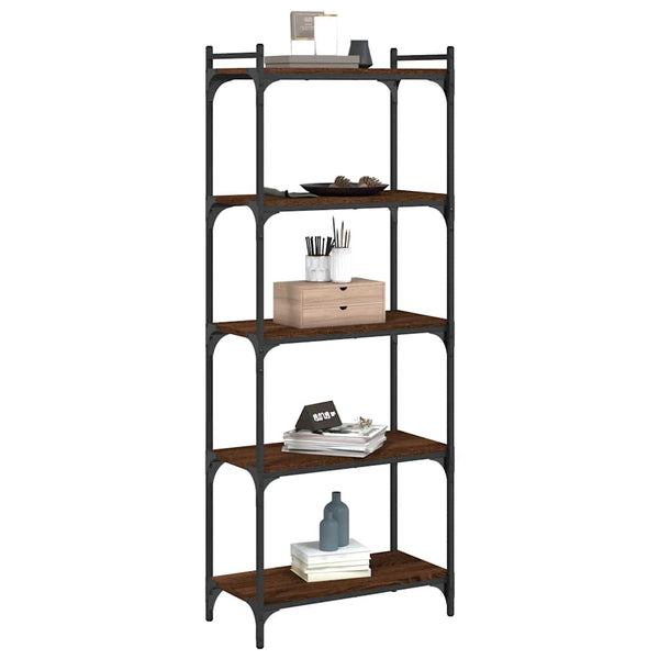 Bücherregal Braun Eiche-Optik 60x30x154cm