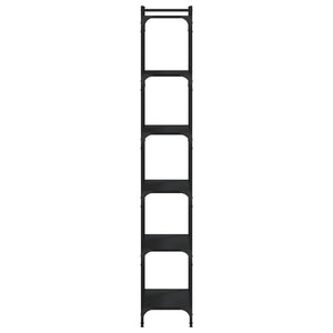 Bücherregal Schwarz mit 6 Böden
