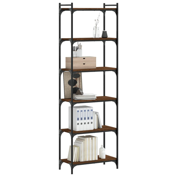 Bücherregal Braun Eiche 60x30x188cm
