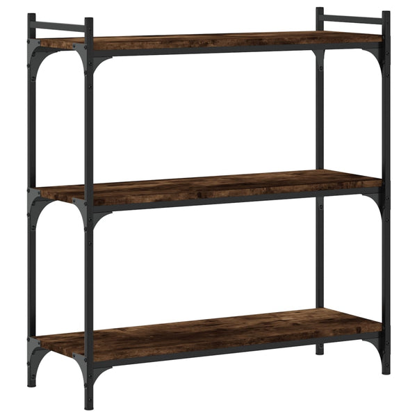 Bücherregal Räuchereiche, 3 Böden, 80 cm