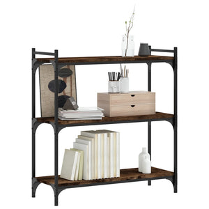 Bücherregal Räuchereiche, 3 Böden, 80 cm