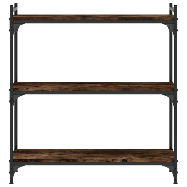 Bücherregal Räuchereiche, 3 Böden, 80 cm