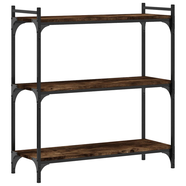 Bücherregal Räuchereiche, 3 Böden, 80 cm