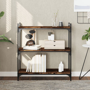 Bücherregal Räuchereiche, 3 Böden, 80 cm