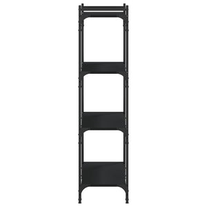 Schwarzes Bücherregal mit 4 Böden