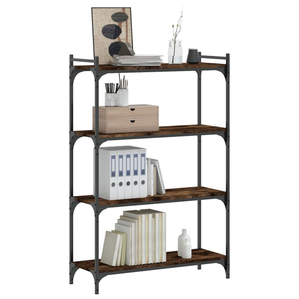 Bücherregal Räuchereiche, 4 Böden, 80x120 cm