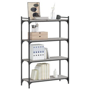 Bücherregal Grau Sonoma 80x30x120 cm