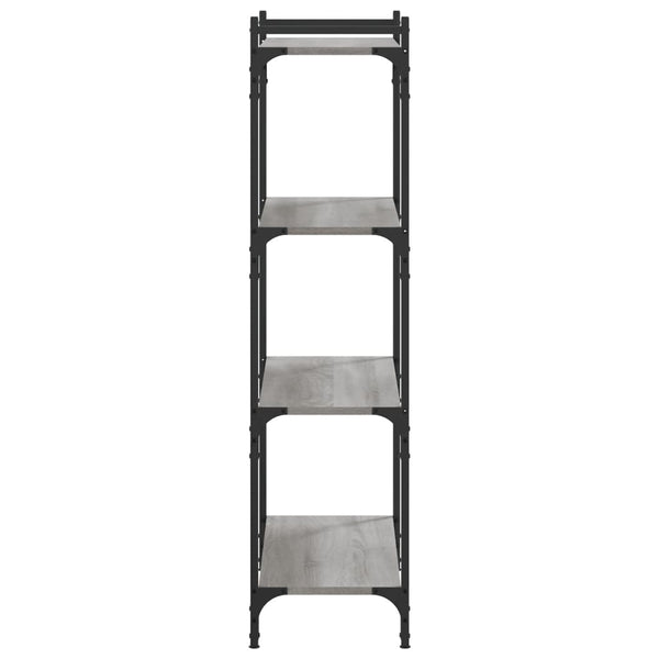 Bücherregal Grau Sonoma 80x30x120 cm