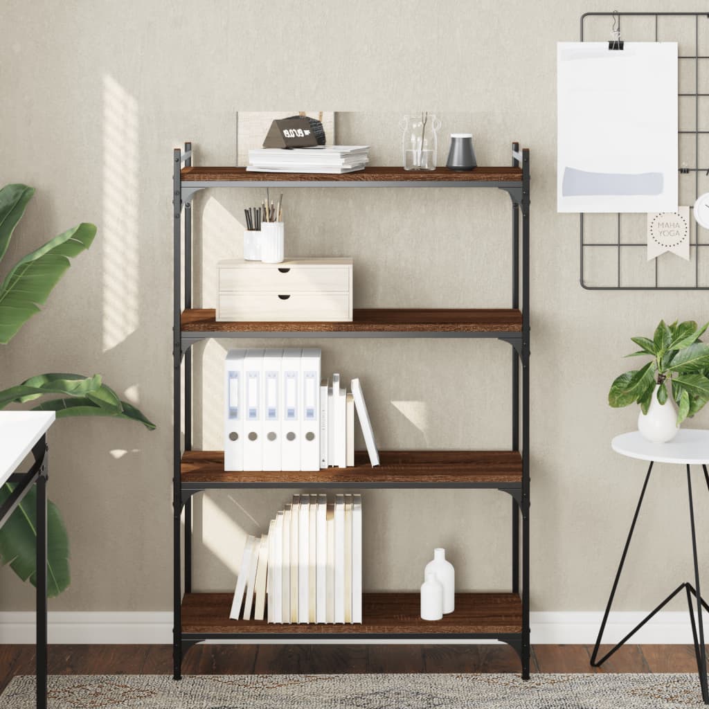 Bücherregal Braun Eiche-Optik 80x120cm