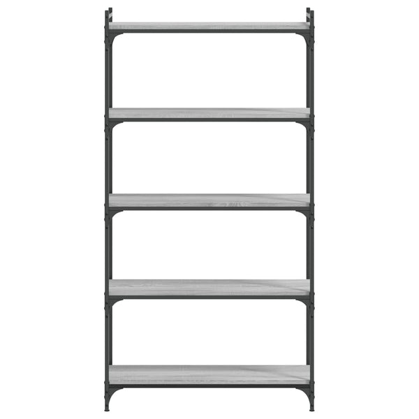 Bücherregal Grau Sonoma 80x30x154 cm