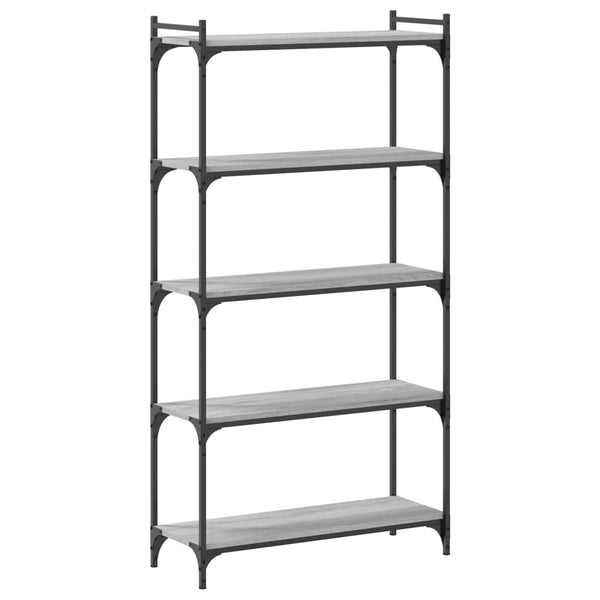 Bücherregal Grau Sonoma 80x30x154 cm