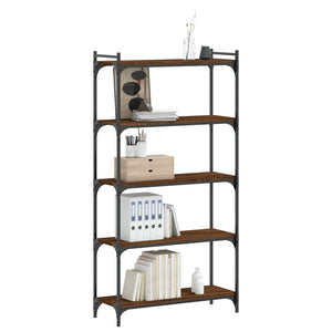 Bücherregal Braun Eiche-Optik 5 Böden