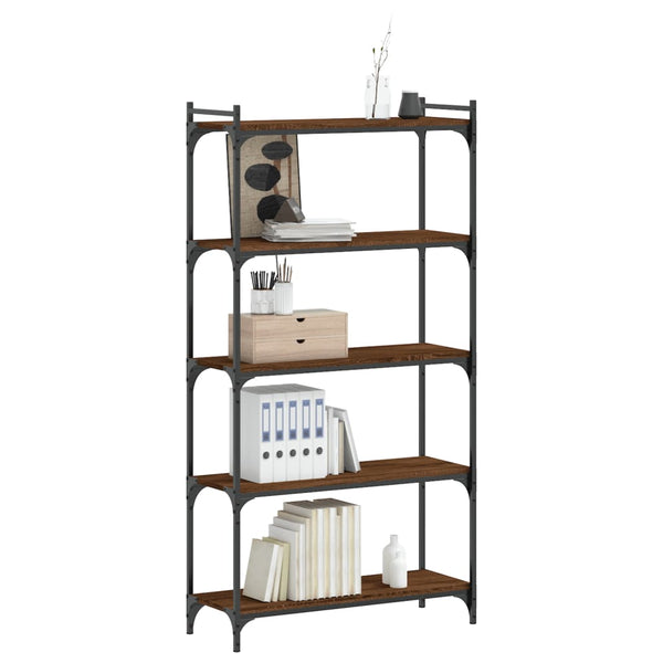 Bücherregal Braun Eiche-Optik 5 Böden