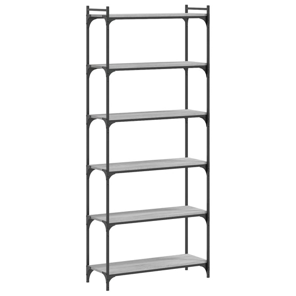 Bücherregal Grau Sonoma 80x30x188 cm
