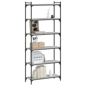 Bücherregal Grau Sonoma 80x30x188 cm