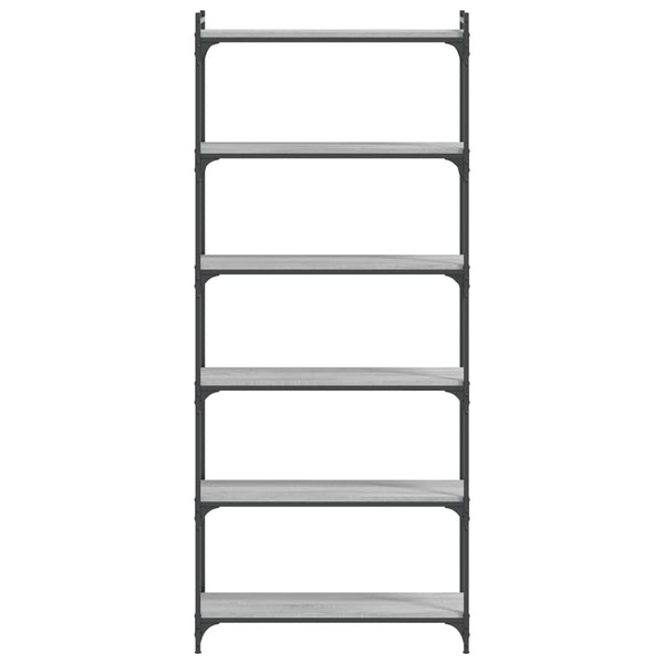 Bücherregal Grau Sonoma 80x30x188 cm