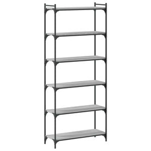 Bücherregal Grau Sonoma 80x30x188 cm