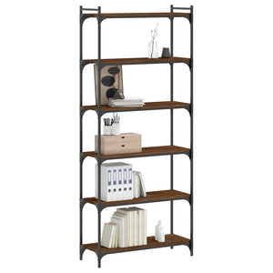Bücherregal Braun Eiche-Optik 188cm Hoch