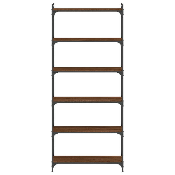 Bücherregal Braun Eiche-Optik 188cm Hoch