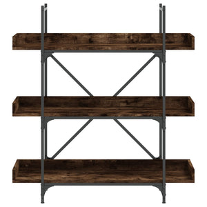 Bücherregal Räuchereiche, 3 Böden, 100 cm