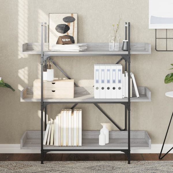 Bücherregal Grau Sonoma 100x33x108,5 cm