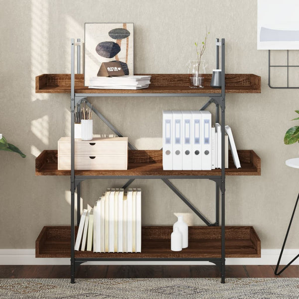 Bücherregal Braun Eichen-Optik 100 cm