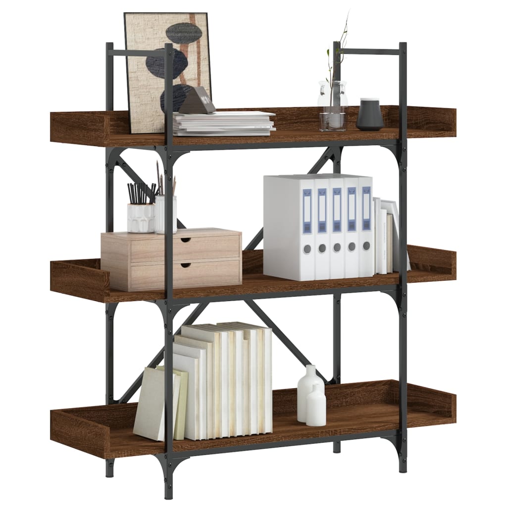 Bücherregal Braun Eichen-Optik 100 cm