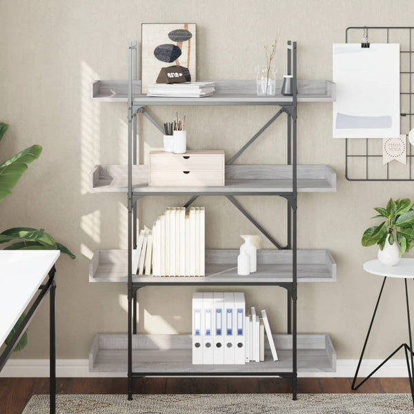 Bücherregal Grau Sonoma 100x145,5 cm