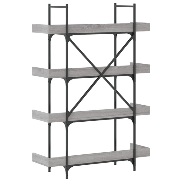 Bücherregal Grau Sonoma 100x145,5 cm