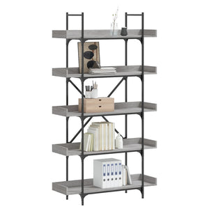 Bücherregal Grau Sonoma mit 5 Böden
