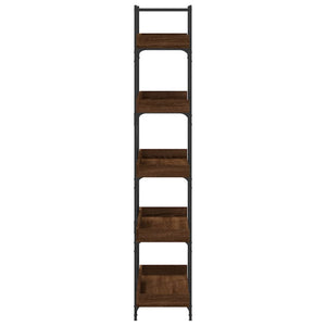 Bücherregal Braun Eiche-Optik, 5 Böden