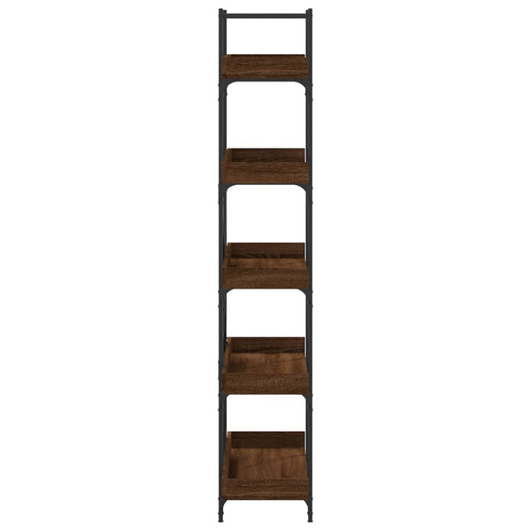 Bücherregal Braun Eiche-Optik, 5 Böden