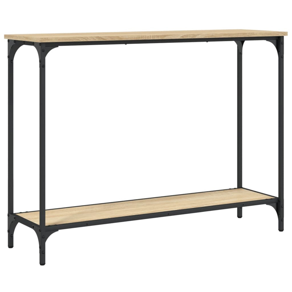 vidaXL Console chêne sonoma 101x30,5x75 cm Bois d'ingénierie