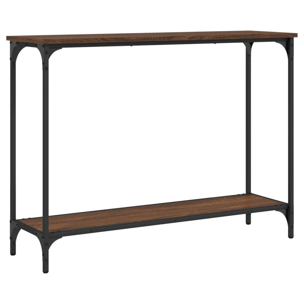 vidaXL Console Table Brown Oak Look 101x30.5x75 cm Engineered Wood