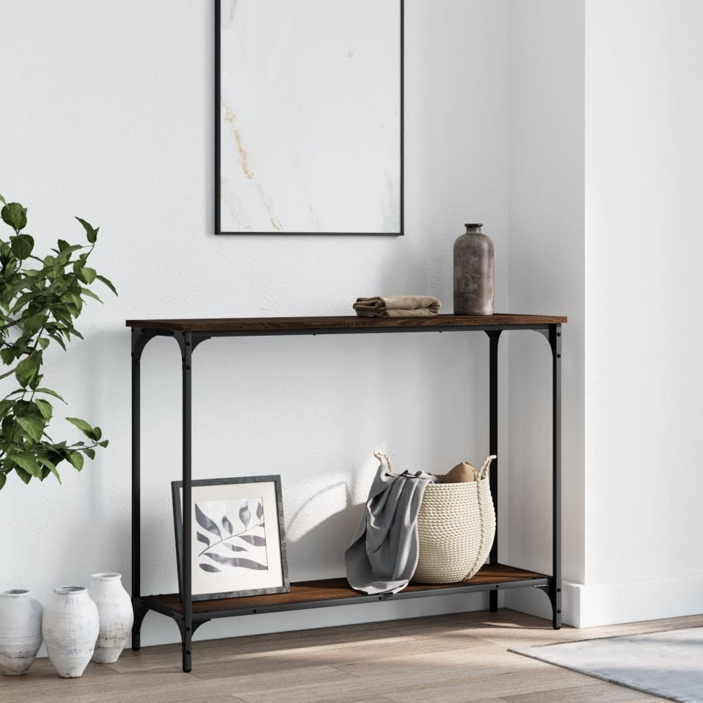 Konsolentisch Braun Eiche 101 cm