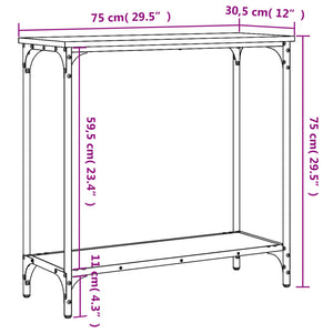 Sonoma Eiche Konsolentisch 75 cm