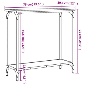 Konsolentisch Grau Sonoma 75 cm