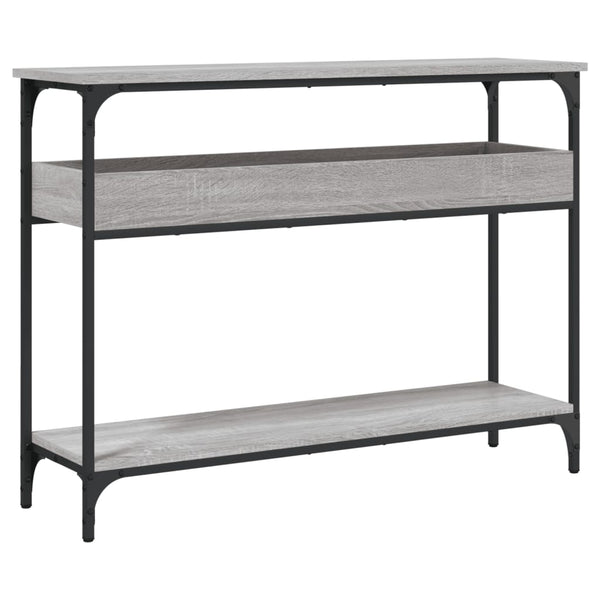Konsolentisch Grau Sonoma 100cm mit Ablage
