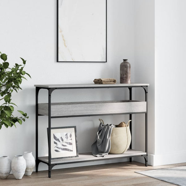 Konsolentisch Grau Sonoma 100cm mit Ablage