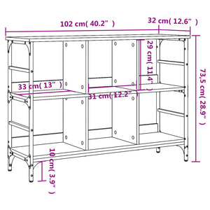 Sideboard Grau Sonoma 102 cm