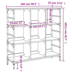 Grau Sonoma Sideboard 102 cm