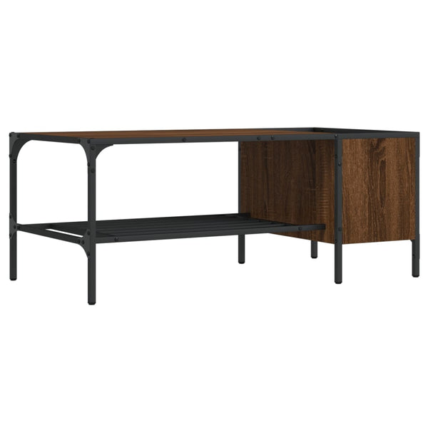 Couchtisch Braun Eichen-Optik mit Regal