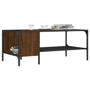 Couchtisch Braun Eichen-Optik mit Regal