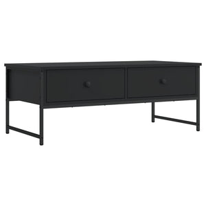 Schwarzer Couchtisch Holzwerkstoff 101 cm