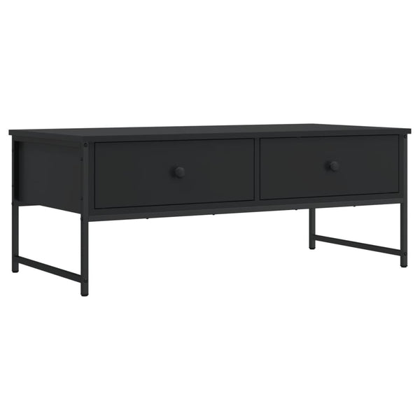 Schwarzer Couchtisch Holzwerkstoff 101 cm